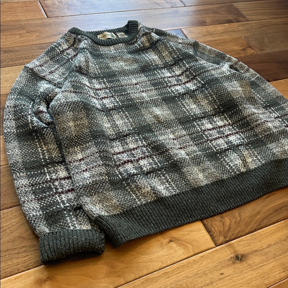 Vtg Fieldmaster plaid sweater made in USA - Picture 4 of 4
